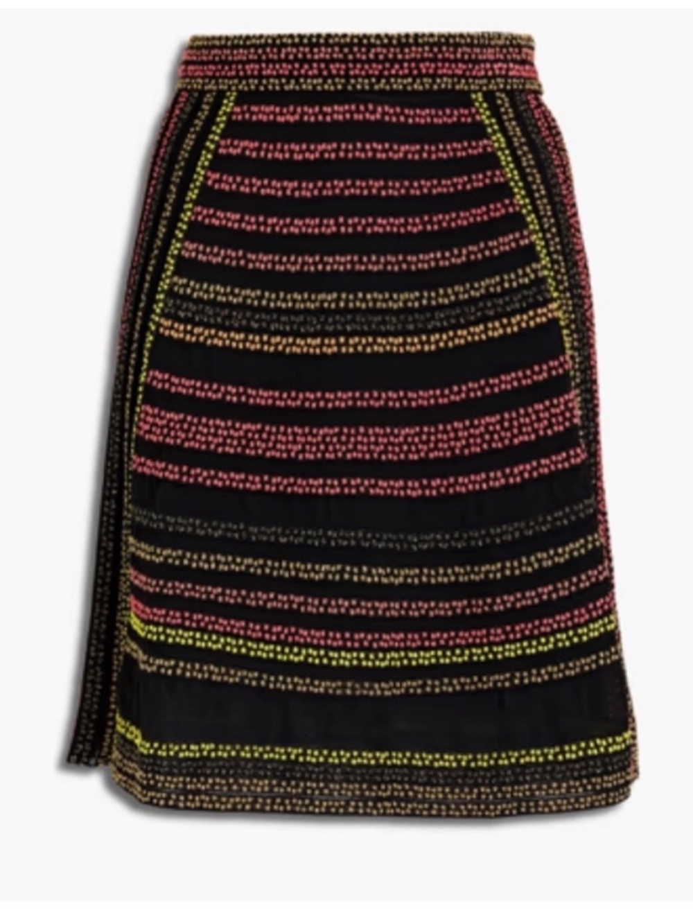 NWT Missoni A-Line Knit Skirt Size 48 US 12 Multicolor Striped Made in Italy